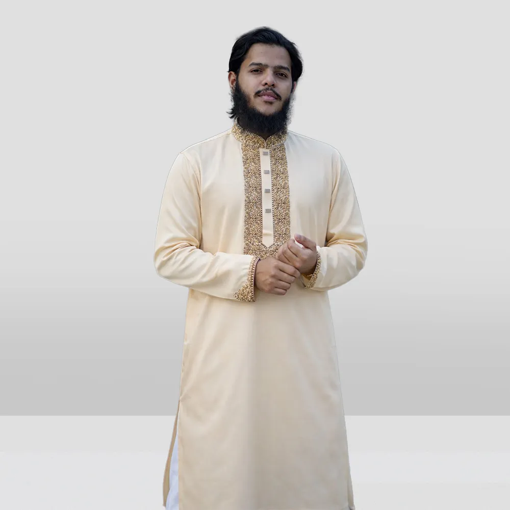 LIGHT CREAM SUTTON FEBRICS PANJABI