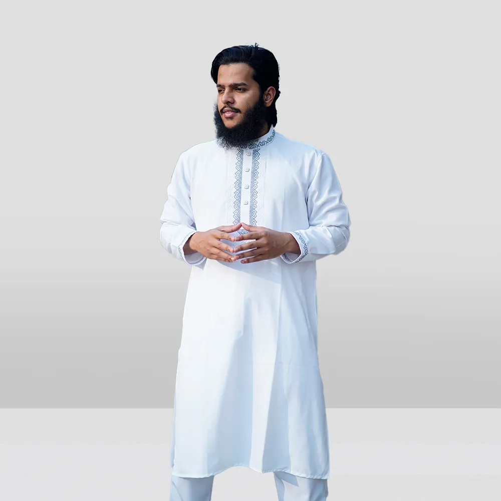 WHITE COLOR CLASSIC PANJABI